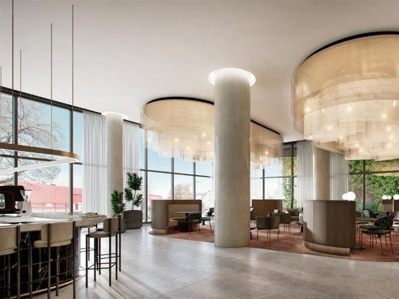 Oakwood Premier Melbourne Aparthotel Bagian luar foto The lobby of the hotel