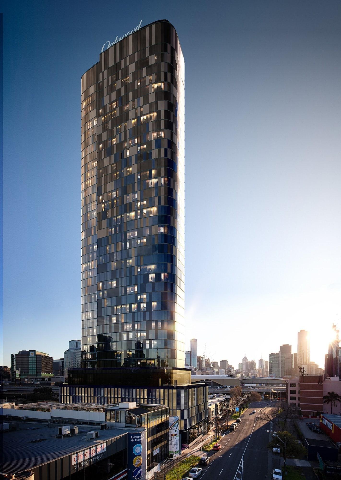 Oakwood Premier Melbourne Aparthotel Bagian luar foto The proposed tower