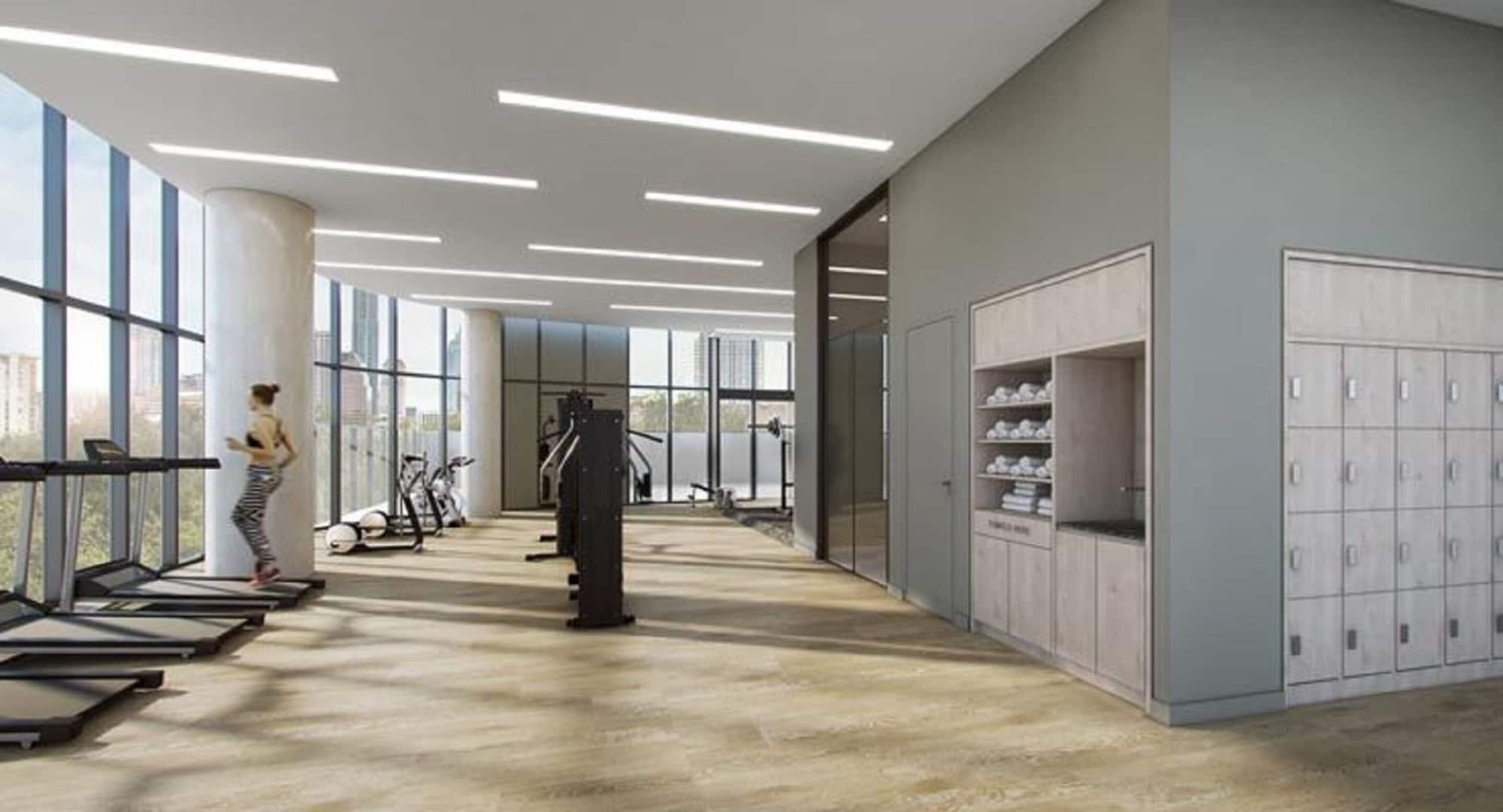 Oakwood Premier Melbourne Aparthotel Bagian luar foto The gym