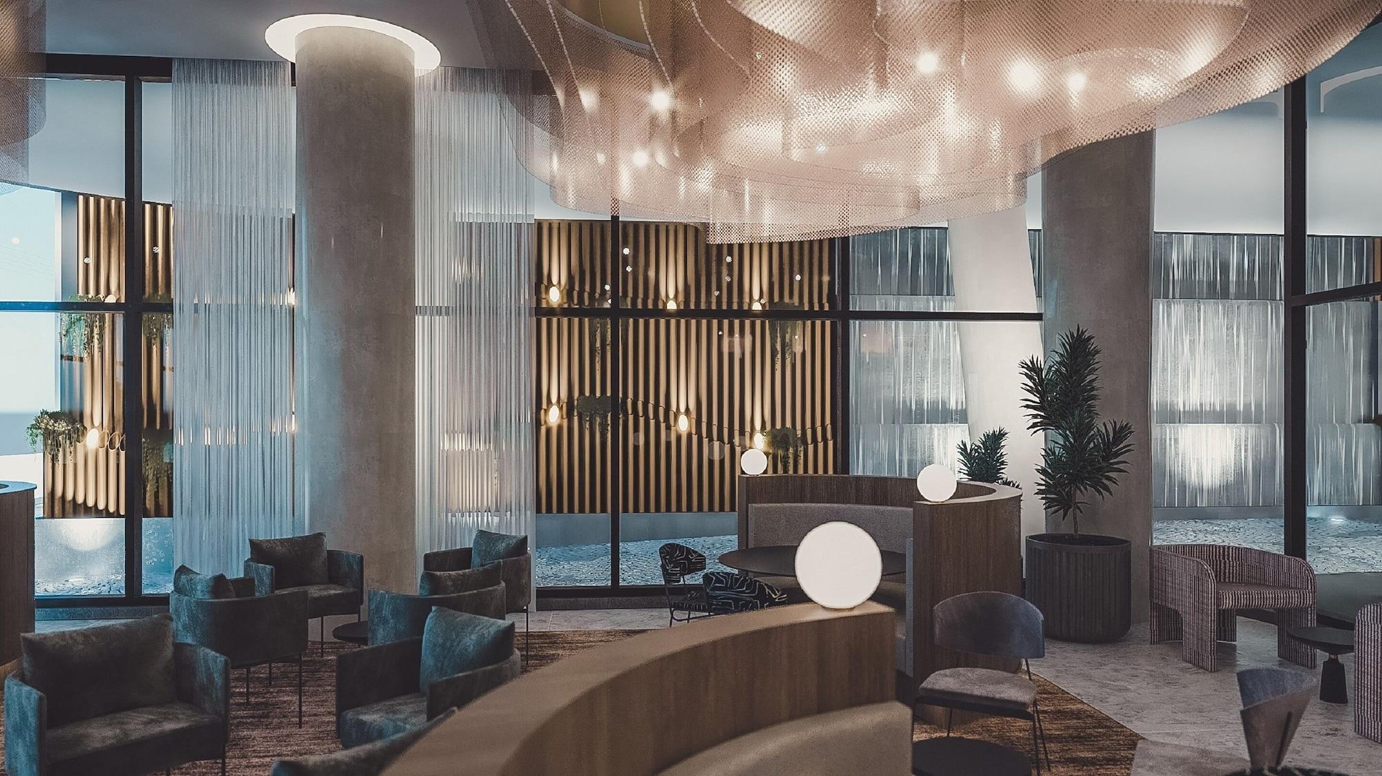 Oakwood Premier Melbourne Aparthotel Bagian luar foto The interior of the hotel