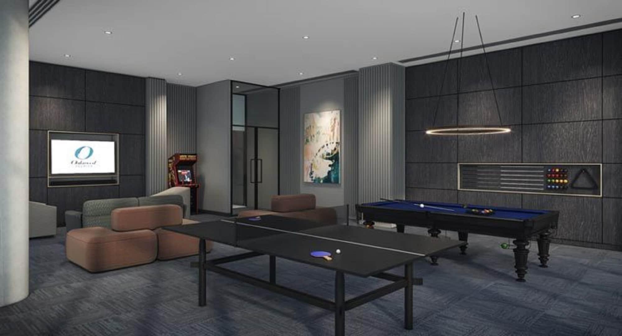 Oakwood Premier Melbourne Aparthotel Bagian luar foto The game room