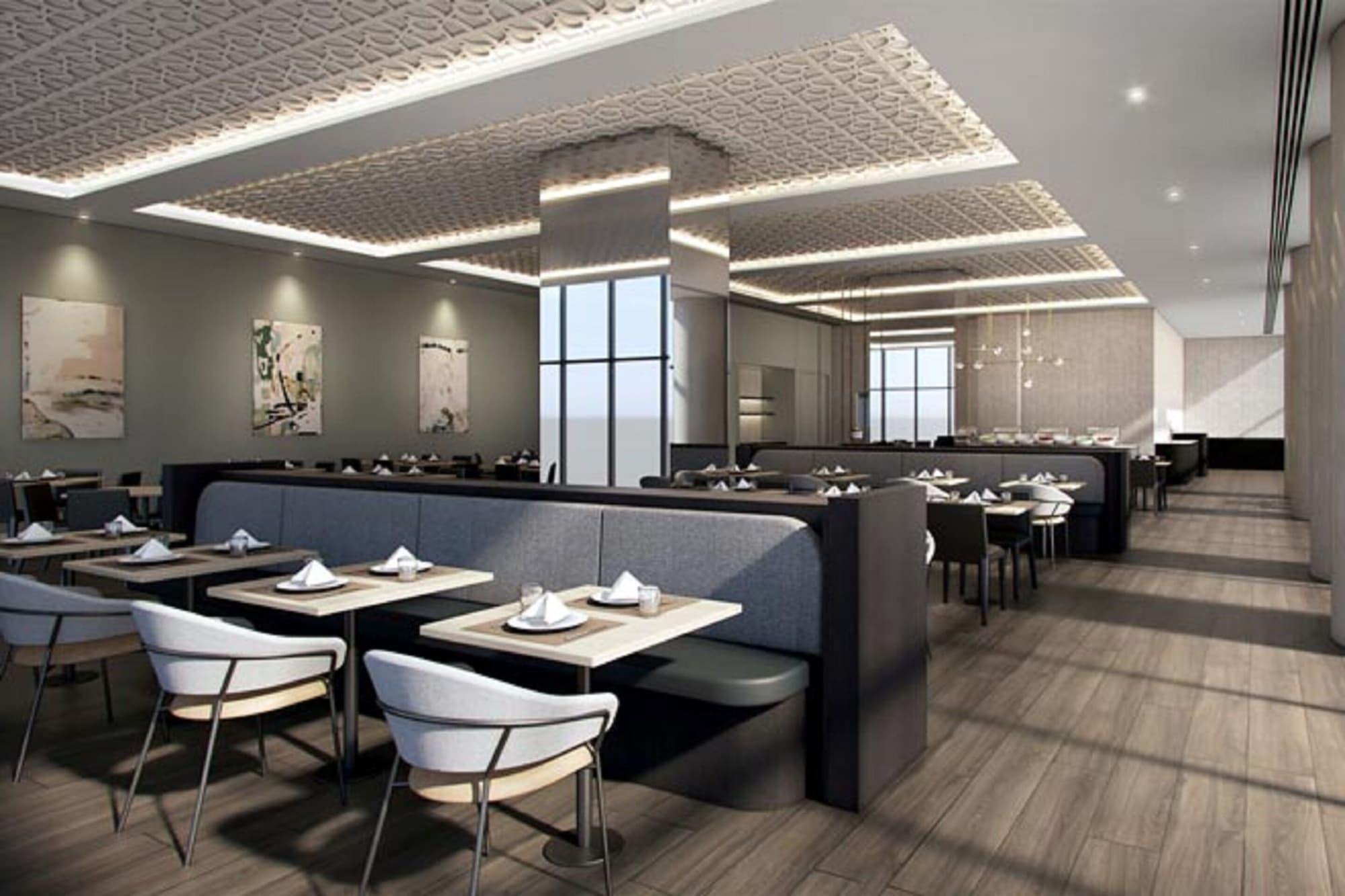 Oakwood Premier Melbourne Aparthotel Bagian luar foto The interior of the restaurant