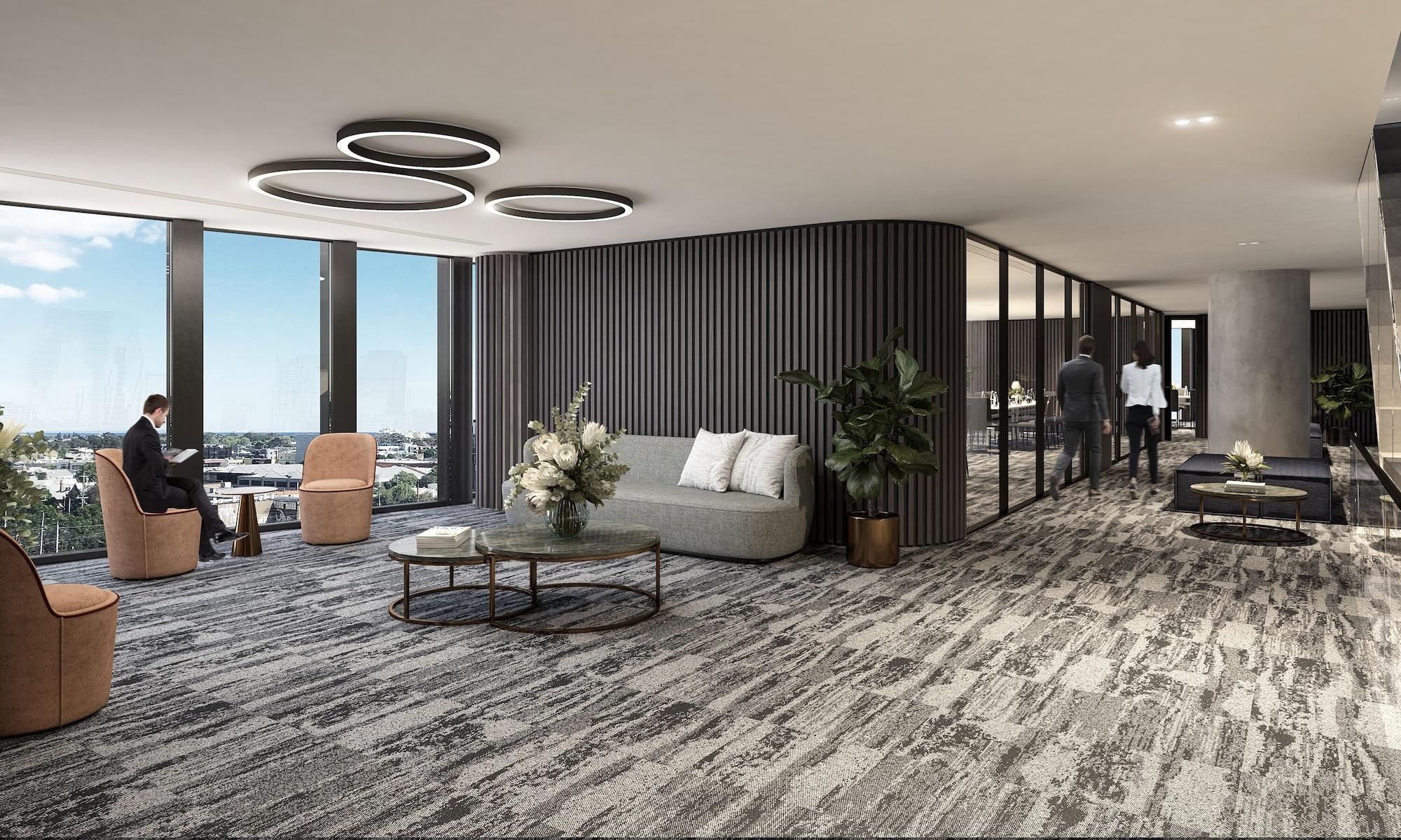 Oakwood Premier Melbourne Aparthotel Bagian luar foto Office interior